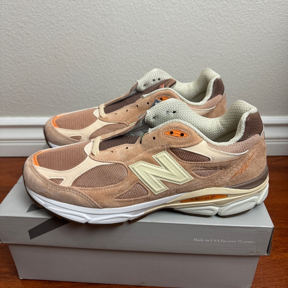 New Balance 990v3 MiUSA size? Exclusive Orange Cream Size 11 - Picture 3 of 10